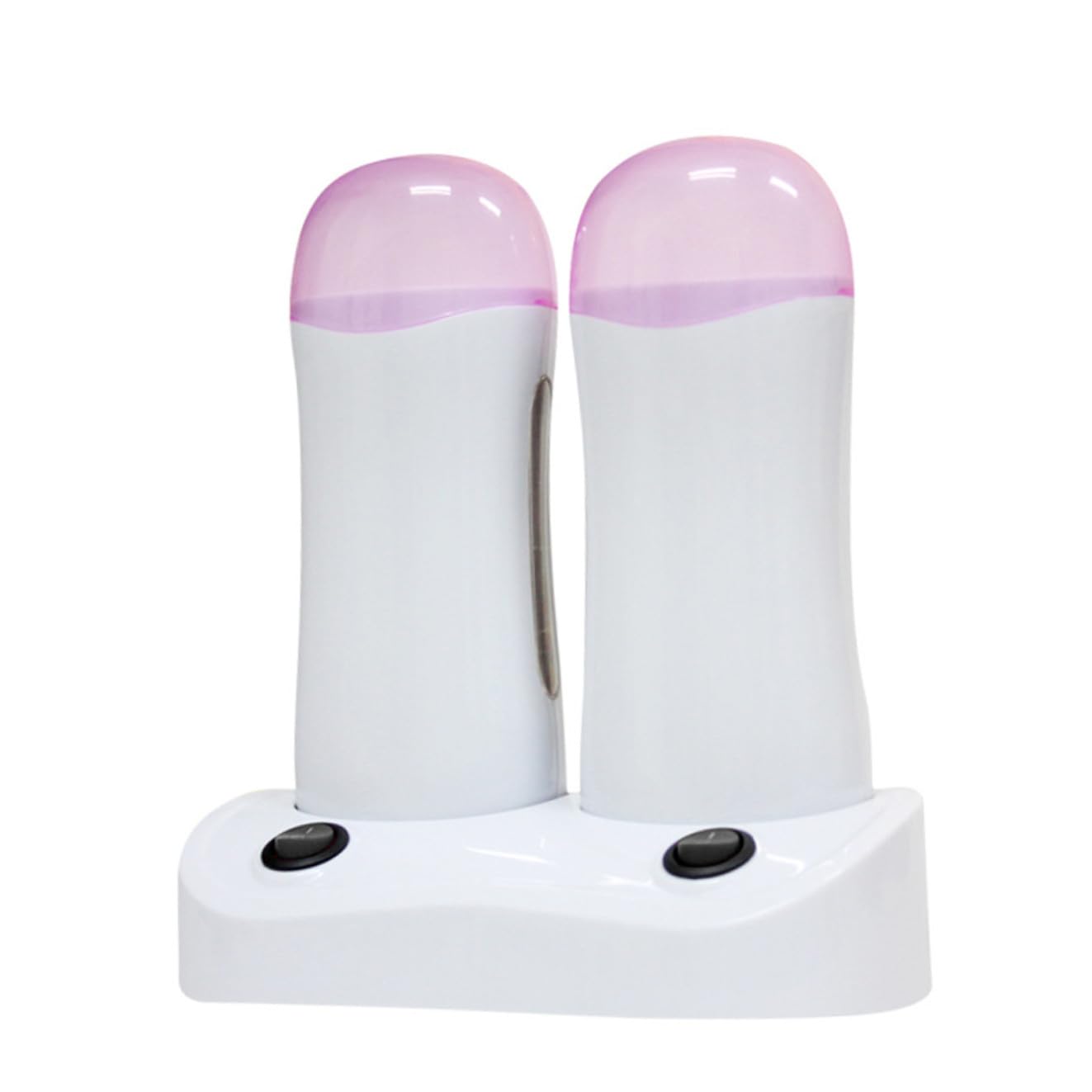 Scaldacera Depilazione Portatile Bianco 100g Doppia Postazione Abs | Set Compatto Leggero, per Bikini e Peli del Corpo, Uso Ovunque in Qualsiasi Circostanza