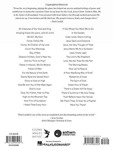 Paul Cardall - 40 Hymns For Forty Days: Piano Solo Songbook #TOP1