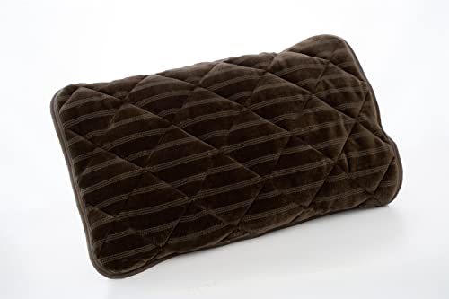 枕パッド 枕カバー 冬 あったか 厚手 5層構造 35×50 43×63 50×70 吸湿発熱 通気性 マイクロファイバー 静電気抑制 ふわふわ なめらか 抗菌防臭 防ダニ 洗える フランネル ピローパッド ブラウン