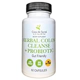 Casa de Sante Low FODMAP Herbal Laxative Capsules GLP1 Support Natural Gentle Laxative Pills to Cleanse Colon & Support Digestive System with Probiotics, Psyllium Husk, Senna Leaf & Cascara Sagrada