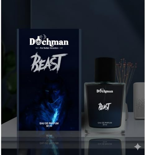 Image of Duchman Beast Eau De Parfum, 50ml, Long Lasting Unisex Fragrance, Glass Bottle, Premium Luxury Perfume