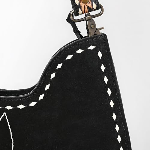 American Darling Hobo Suede Hand Tooled Genuine Leather Women Bag Western Handbag Purse4