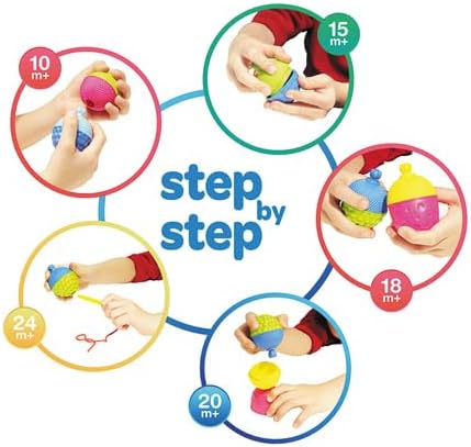 Miniatura 18 de Lalaboom 36 piezas de cuentas para bebé  Montessori educativo forma y color STEM juguete de construcción de 10 meses a 3 años - BL300, multicolor