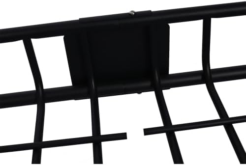 Rooftop Cargo Carrier Basket Motoring Roof Rack,Top Mount Roof Rack 64"" Black Steel, YYUE-231130-7