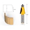 YONICO Chamfer Router Bits Bevel Edge Forming Set 5 Bit 1/2-Inch Shank 13508