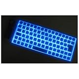  BeMatik - Teclado Flexible USB y PS2 de 85 Teclas Retro-Iluminado y Blanco