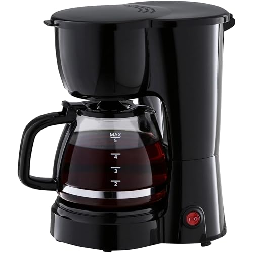 5 Cup Coffee Maker, Black
