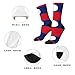 XZDZDX Flag of Laos Polyester Mid-Calf Socks 2 Black-2 for Unisex - Skin-Friendly Elastic Fashion Crew Socks