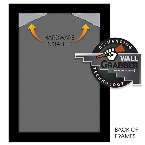 Gallery Solutions 14X18 Black Wood Wall Frame With Double Black Mat For 11X14 Image #TOP3