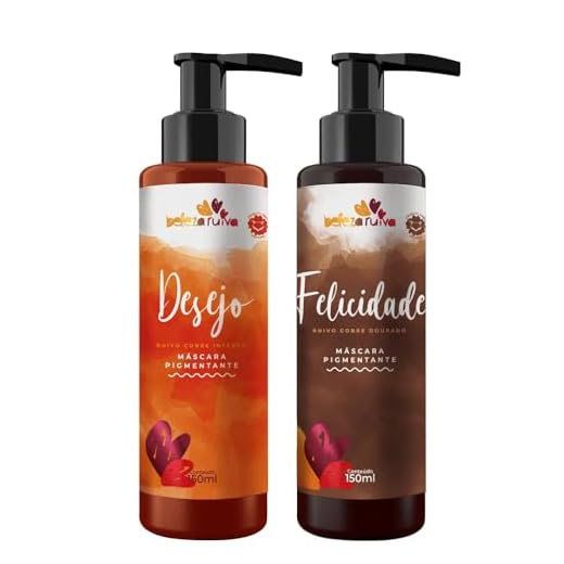 Kit Beleza Ruiva Tonalizante Desejo e Felicidade