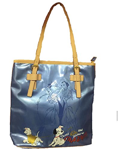  Borsa donna Disney Crudelia e i dalmata vernice Blu *02829