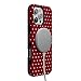 Casely iPhone 16 Pro Max Case | On The Dot | Maroon Polka Dot | Compatible with MagSafe | Bold Protective Design