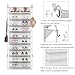 MUOU 10 Tier Shoe rack Hanging Shoe Storage the door shoe rack for Closet Pantry Over The Door Shoe Organizer Wall Floating Shelves (White, 10 Tier)