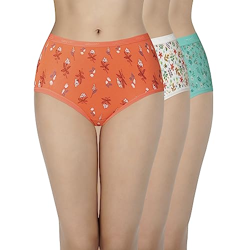 Image of Amante Printed Cotton Full Brief Panty Pack(Pack of 3)