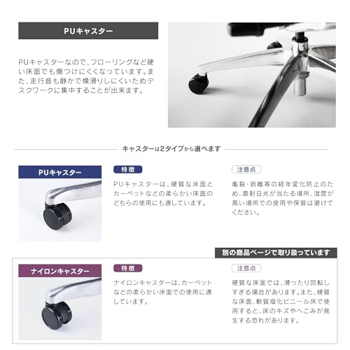 エルゴヒューマン (Ergohuman) エルゴヒューマン2 (Ergohuman2) EHP2-HAM-DR-GF-WH(PU) の商品画像 15