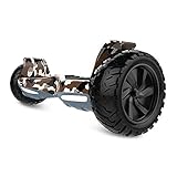 HYPER GOGO Off Road, Electric Self Balancing All Terrain Hoverboard with Built-in Speaker and LED Lights, UL2272 Certified, 8.5 Inch, Camouflage