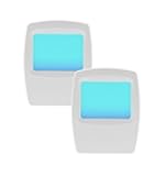 Amerelle Always-On Blue Night Light, 2 Pack (71282) - Slim, Plug-in, LED Light with a Soft, Cool Blue Glow - Suitable for Bedrooms, Bathrooms, Hallways, Kitchen, or Nursery