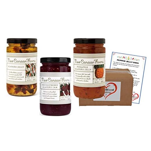 Pepper Jelly Jalapeno Red Raspberry Jam Pineapple Jelly Bundle | 3 Jalapeno Jelly Flavor Variety Pack | Pepper Jelly Recipe
