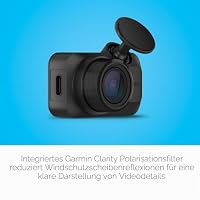 Garmin Dash Cam™ Mini 3, ultrakompakte 1080p HD-Dashcam mit einem 140-Grad-Sichtfeld, eingebauter Clarity™-Polarisator, sprachgesteuert, automatische Aufnahme – Ansicht 4