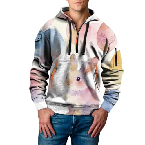 Camiseta de Pascua para Hombre Ropa de Protección Solar S