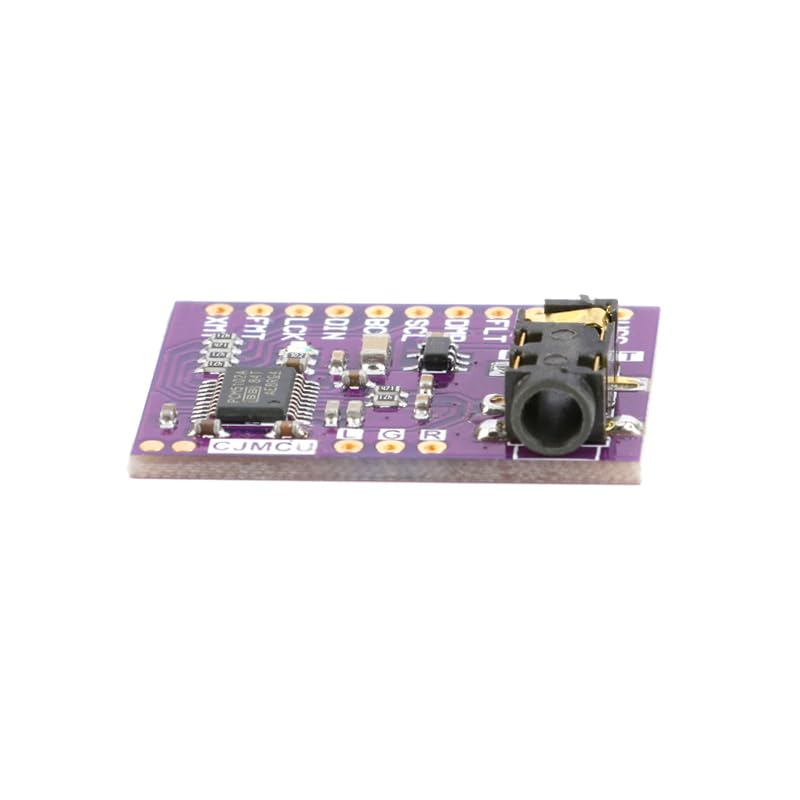 PCM5102A Fidelity Stereo DAC Audio Module, I2S Digital to Analog Converter with Low Noise, 3.5mm Headphone Jack for Audio Enthusiasts