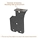 Hooke Road Wrangler TJ Auto CB Antenna Mount Bracket Holder for 1997-2006 Jeep Wrangler TJ