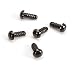 TOPWEL 100PCS Solid Black Plastic Safety Noses Eyes for Sewing for Bear Doll of DIY (10MM)