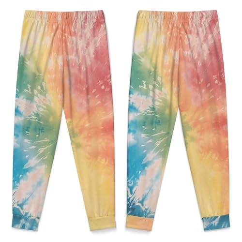 Tie Dye Colorful RainbowChildren's Home Pajamas, Simple And Versatile, Suitable for Daily Wear140CM3