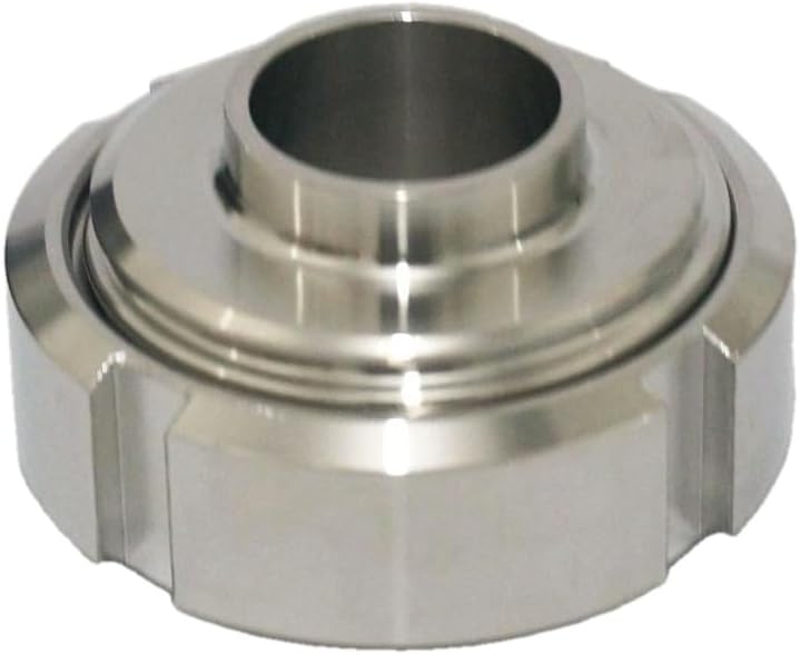 DN25 304 Stainless Steel Sanitary DIN Weld On Socket Union Set Pipe Fitting 229 PSI Hygiene Grade Sanitary