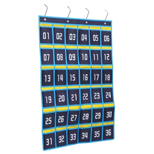 Poches pratiques murales ELAYARD bleu foncé pour libérer l'espace de votre bureau