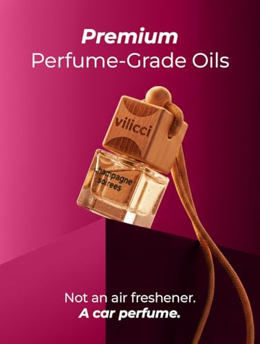 Image of Vilicci Car Air Freshener Champagne & Soirees - Stronger Formula | Luxurious Auto Perfume | Premium Hanging Air Freshener | Long Lasting Up to 120 Days | 1 Bottle of Car Scent