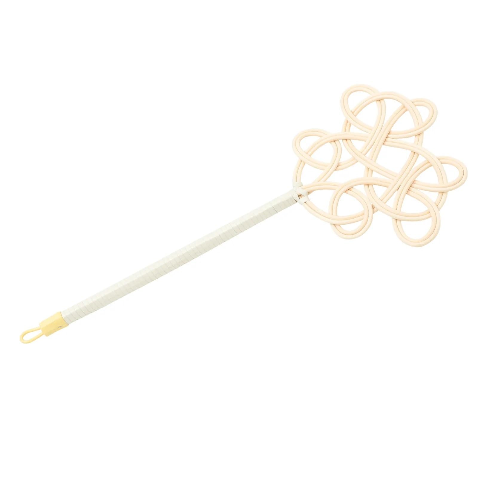 IUVYTA Carpet Beater Ergonomic Long Handle Rattan Quilt Beater Soft Yet Sturdy Dust Removal Tool for Blankets Mattresses Cushions Rug Cleaning
