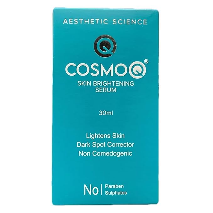 Image of Cosmo Q Skin Brightening Face Serum, Dark Spot Corrector, Non-Comedogenic, Paraben-Free (30 ml)