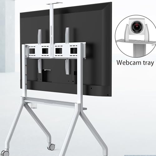 Soporte móvil para TV con altura ajustable y ruedas miniatura 4