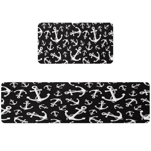 Alfombrillas de cocina con cadena de ancla náutica marítima 2