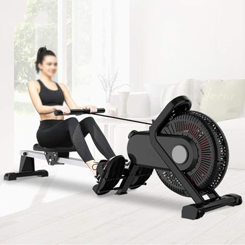 Image of Rowing Machines - 8-Tier Resistance, Foldable Multi-Function Wind Resistance and Magnet Indoor Fitness Equipment for Compact Slimming and Water Sports