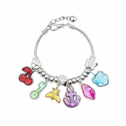Bracelet à breloques Kpop pendentif cerise et coquillage le cadeau parfait pour fan