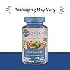 Garden of Life Organics Men's Gummy Vitamins - Berry - Certified Organic, Non-GMO, Vegan, Kosher Complete Multi - Methyl B12, C & D3 - Gluten, Soy & Dairy Free, 120 Real Fruit Chew Gummies