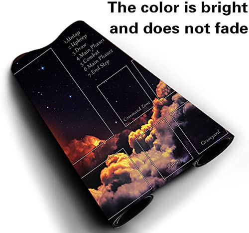 Mtg Playmat, Game Play Mat For Mtg Tcg 24 X 14 Inches Trading Card Inked Game Playmats With Storage Bag Smooth Rubber Surface Battle Game #TOP1