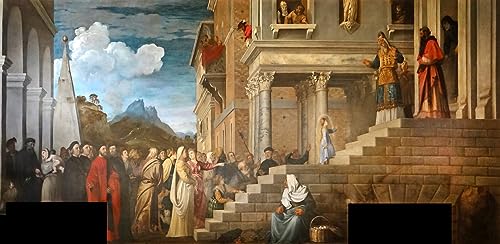 Posters Tiziano Vecelli Présentation de la Vierge impression art mural vintage 60x90
