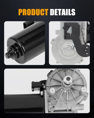 Image of ROADFAR Front Windshield Wiper Motor Compatible for BMW for 525i 2001-2004 | Fit For BMW For 525i 2001-2004|For BMW For 528i 1997-2000|For Land Rover For Range Rover 2003-2012|OEM:228024|WPM2103|4 Pins
