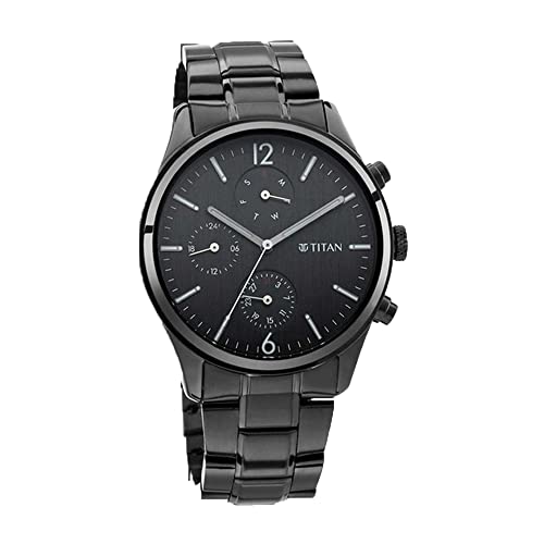 Titan-Mens-Metropolitan-Charm-Mens-Multifunctional-Black-Watch-with-Metallic-Accents-NS1805NM02