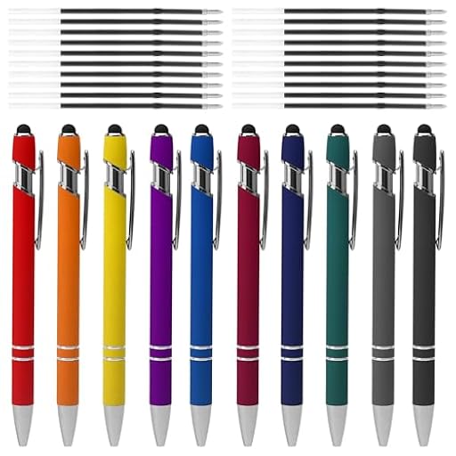 10 Bolígrafos Retráctiles Súper Duraderos con 20 Recambios, Juego de Bolígrafos de Colores, 2 en 1 Bolígrafo Ergonómico con Touchpen para la Oficina y el Hogar | Ya disponible en tu tienda friki favorita! En mundofriki.es! 10 Bolígrafos Retráctiles Súper Duraderos con 20 Recambios, Juego de Bolígrafos de Colores, 2 en 1 Bolígrafo Ergonómico con Touchpen para la Oficina y el Hogar | Ya disponible en tu tienda friki favorita! En mundofriki.es!