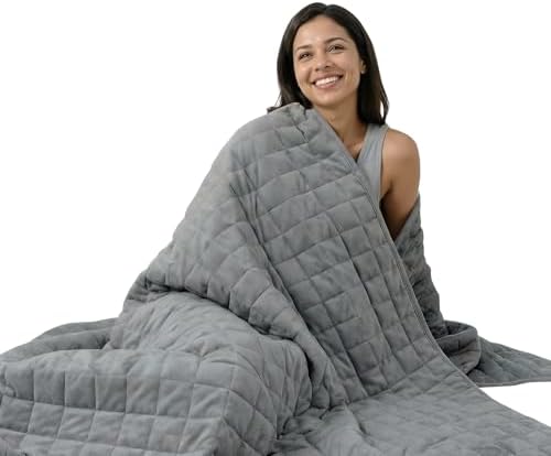 Smart Queen Weighted Blanket for Adults and Couple (60x80, 20lbs)...
