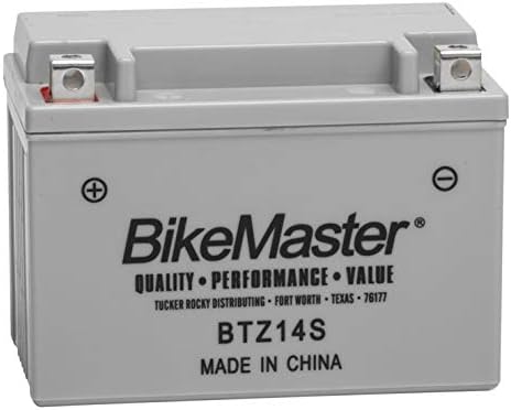 BikeMaster High-Performance Maintenance Free Battery BTZ14S for Honda VT1100C Shadow 1985-1986 Factory activated.