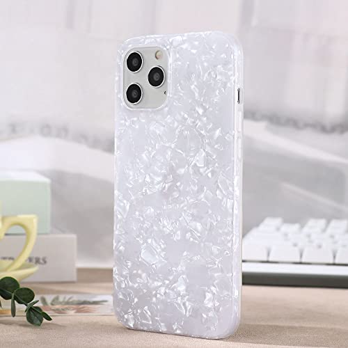 Zaxgf Convient pour iPhone 12 coque de téléphone portable motif de coque simple Coque de protection anti-chute et antichoc en TPU adaptée à l'iPhone 12/12 Pro,01 blanc Cover