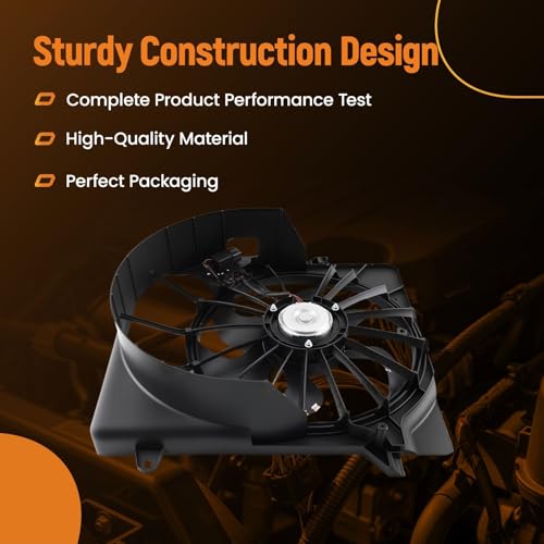 Image of maXpeedingrods 68033228AA Radiator Cooling Fan Assembly with Motor for Jeep Liberty 2008-2012 V6 3.5L 3.7L, 621391 621-391 621940 76241