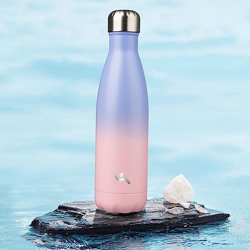 Image of Konokyo Insulated Water Bottles,17 oz Double Wall Stainless Steel Vacumm Metal Flask for Sports Travel,Pastel Sunset