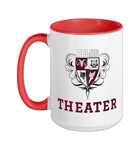 Palm Beach Lakes High School Trojans Theater Ceramic Mug, Re