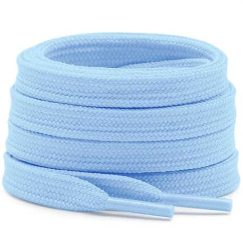 Image of DELELE Solid Flat Shoelaces Hollow Thick Athletic Shoe Laces Strings 2 Pair